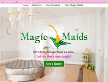 Tablet Screenshot of magicmaids.org